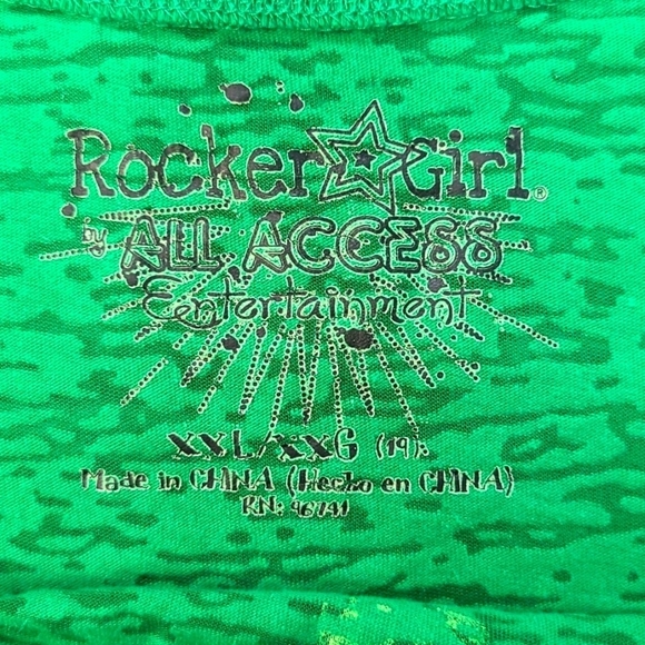 Rocket Girl All Access Everyone Loves An Irish Girl Burnout Tee Size 14 - Picture 4 of 6
